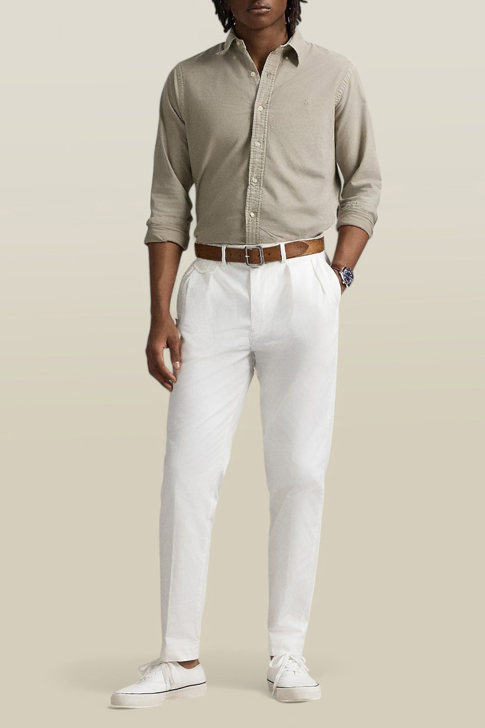 תמונת כל הלוק של חולצת כפתורים POLO RALPH LAUREN